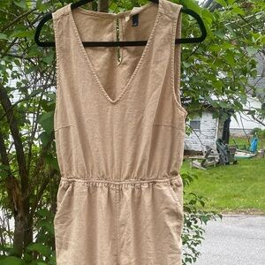 Linen blend jumpsuit
